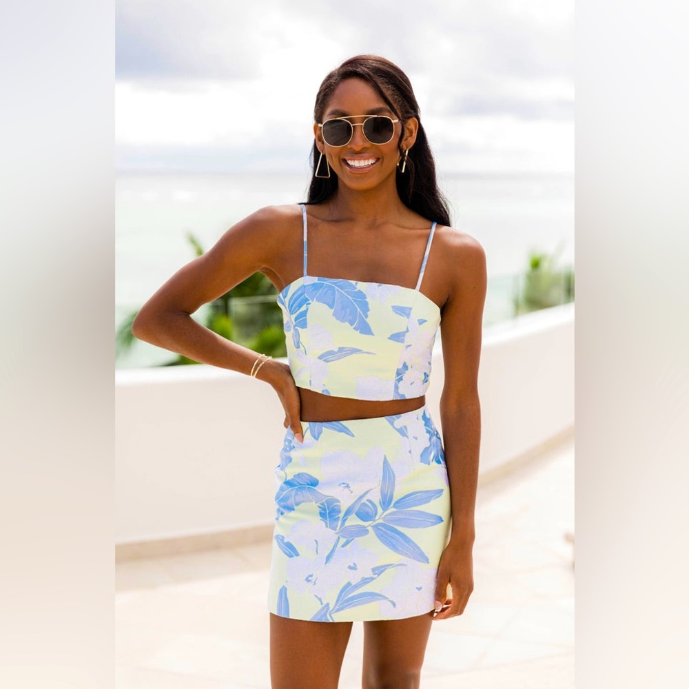 Pink Lily “Boardwalk Sunset” Two Piece Set